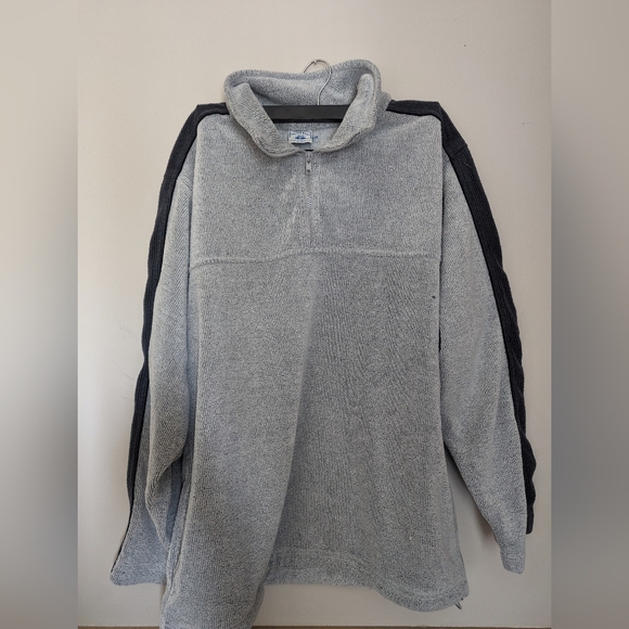 VINTAGE Oversized Fleece Quarter-zip Pullover - Picture 1 of 4